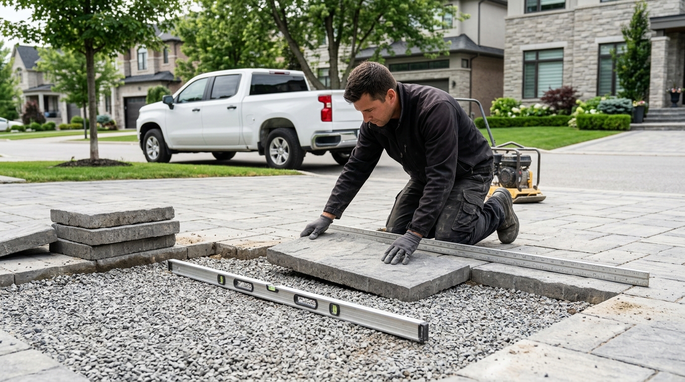 Interlocking Stone Repair and Re-Leveling
